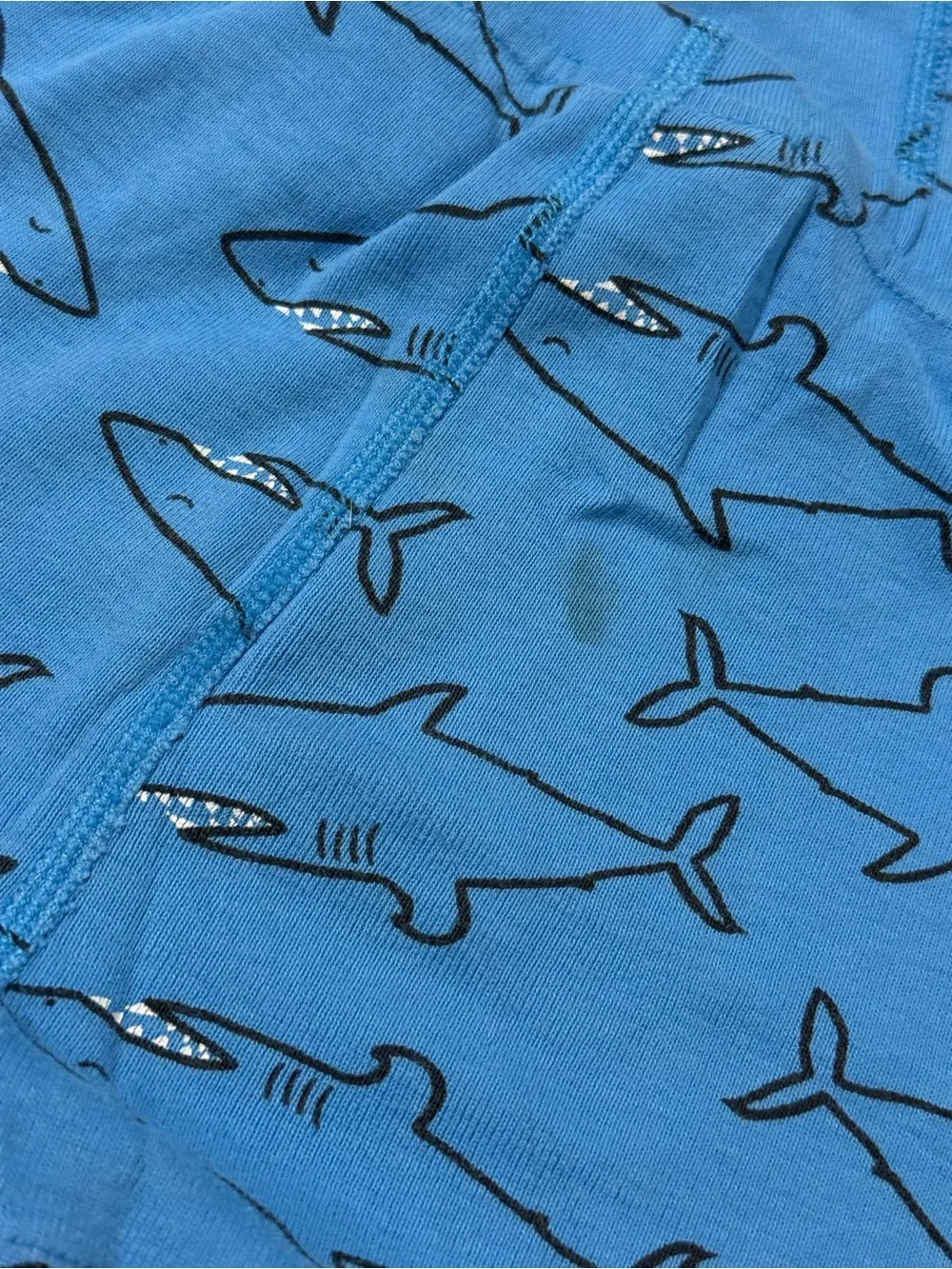 Hanna Andersson Blue Shark Pajama Set Size 3